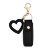 Sisadodo Chapstick Holder Key Chain for Women Black Lipstick Case