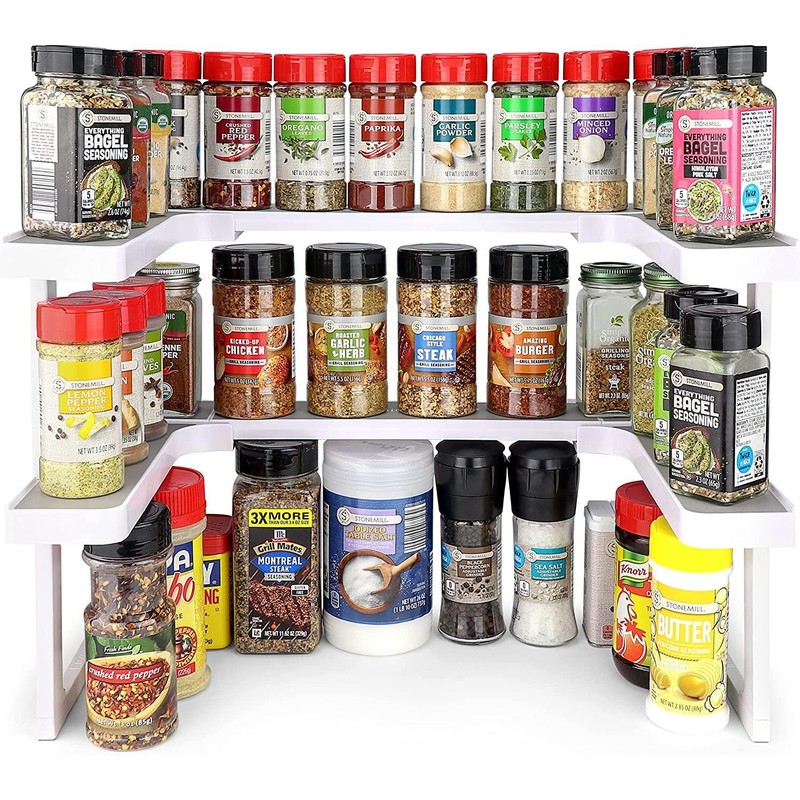 Spicy Shelf Deluxe - Expandable Spice Rack and Stackable Cabinet