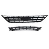 SEBLAFF Upper Lower Front Bumper Grilles Chrome Plastic Replacement for