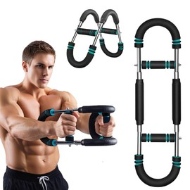 Wister Arm Trainer, 66-110lbs Adjustable Twister Arm Exerciser for Chest, Forearm & Upper Body, Portable Detachable Power Twister Bar