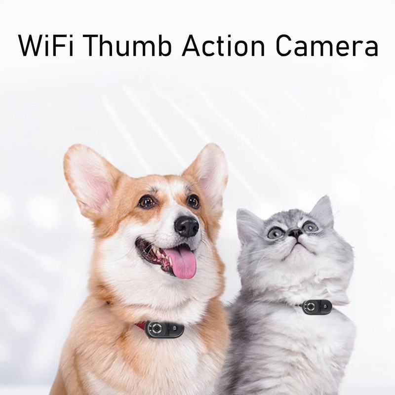 1080P Pet Camera Wireless WiFi Transmission Thumb Camera Magnetic Suction
