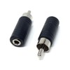 DRUT 2pcs. 3.5mm Mono Jack Socket to RCA Phono Socket