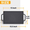 GGC Cast Iron Reversible Grill Griddle，Double Sided Grill Pan Perfect