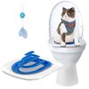 Cat Toilet Training Systems,Cat Toilet Training Kit,Reusable Plastic Trainer for