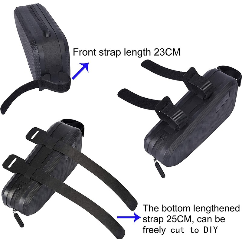 WILD HEART 自転車トップチューブバッグ 自転車フロントフレームバッグ 完全防水 簡単インストール 小物収納 自転車携帯バッグ マウンテンロードバイクライディングアクセサリーキット (ホワイト)