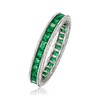 Ross-Simons 1.65 ct. t.w. Simulated Emerald Eternity Band in Sterling