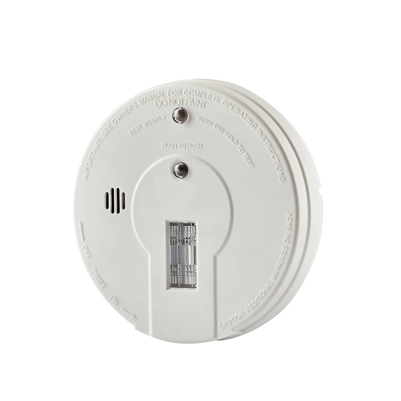 Kidde Smoke Detector with Safety Light for Hearing Impaired, Battery