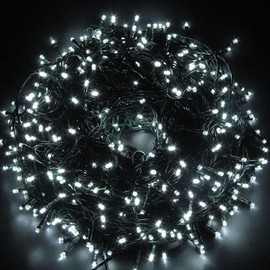 SHATCHI 100LEDs Christmas Tree Fairy String Lights 10m Lit - Multifunction 8 Light Modes, Timer, Memory, Indoor/Outdoor Low Voltage Waterproof Home Decorations