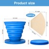 Collapsible Pour Over Coffee Dripper Set - Silicone Reusable Cone