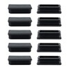 sourcingmap 10pcs 30 x 60mm Plastic Rectangle Ribbed Tube Insert