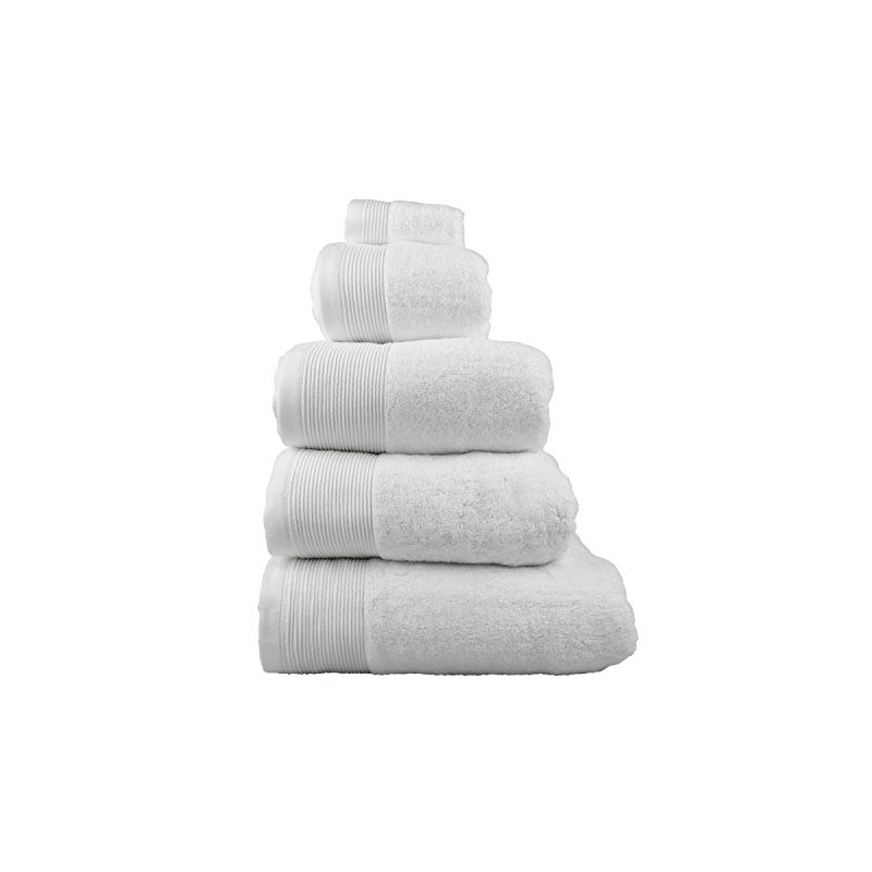 Homescapes White Supreme Luxury Face Cloth/Flannel 700 GSM Combed 100%
