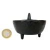 Cast Iron incense, charcoal and resin burner with Lotus flower