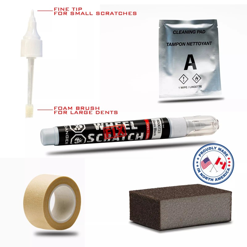 Wheel Scratch Fix Light Silver Wheel Scratch Fix Curb Rash