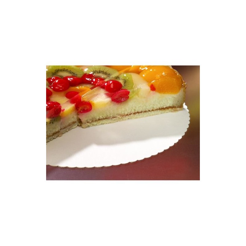 PAPSTAR 10 Untertöten, Pappe, pur, rund, Ø 30 cm, weiß