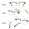 COZENTA Men's Date Glasses, Blue Light, Cut, Wellington Salmon Blow