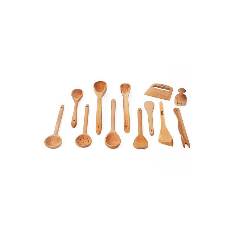 Lehman's Handcrafted Wooden Cooking Utensils - Solid Satin Finish Maple