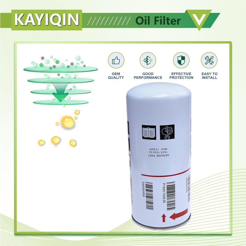 1625752600 KAYIQIN Oil Filter for Air Compressor Replacement, Compatible with