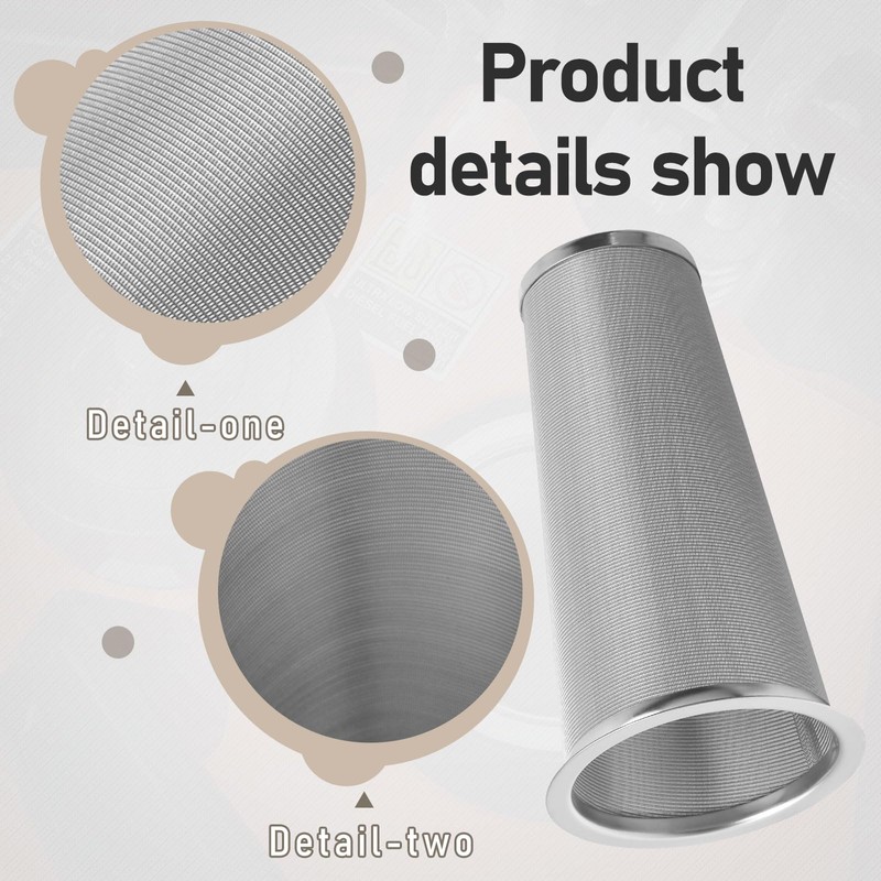 Fuel Tank Filter Strainer 304 Stainless Steel Cone Shaped for