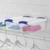 Sterilite (3 pack) 7 Quart Latch Box, Clear Plastic Storage