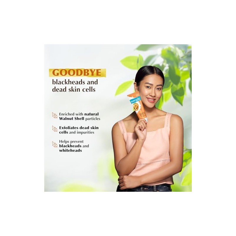 Everyuth Naturals Exfoliante de nogal, 200 g