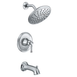 Moen T2283EP Dartmoor Tub Shower Faucet System with Rainshower Showerhead without Valve, Chrome