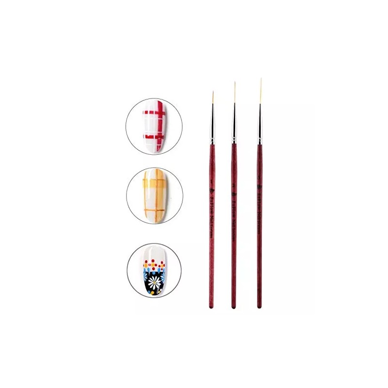 Allsor Pincel Delineador De Uñas Para Bricolaje, Brochas Para Decor