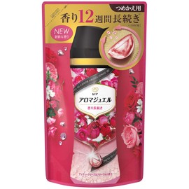 Lenor Happiness Aroma Jewel Scented Beads, Long Lasting Fresh Scent for Heavy Rotate Clothes, Antique Rose & Floral Refill, 14.2 fl oz (415 ml)