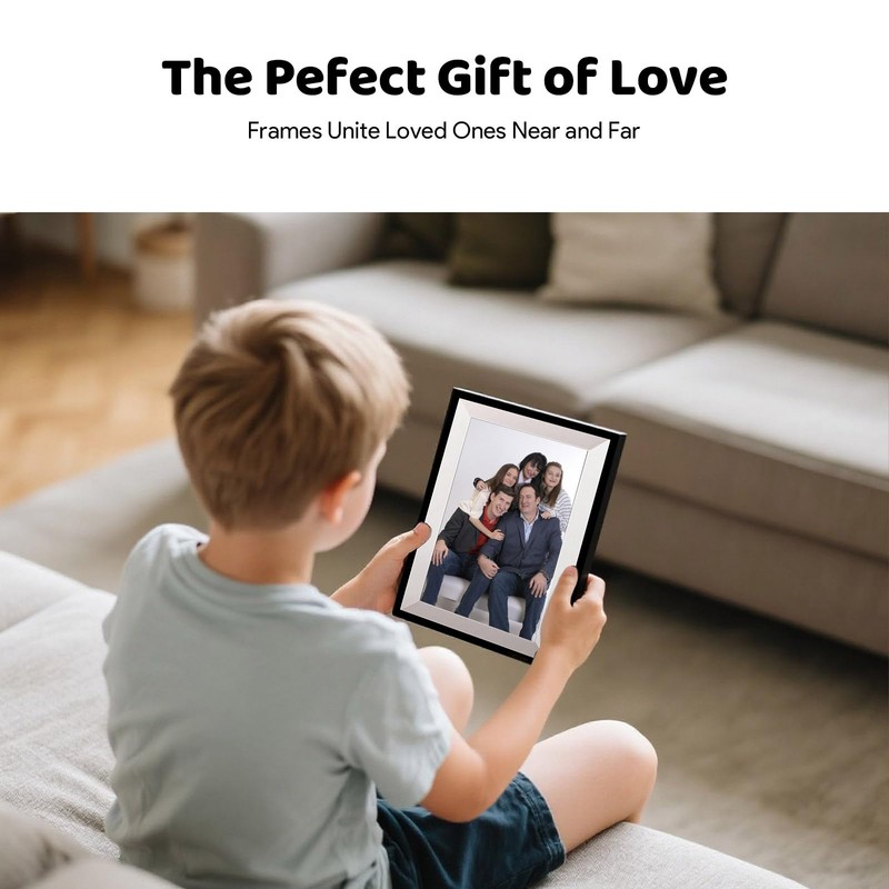 Digital Picture Frame WiFi Digital Photo Frame, 32GB Storage, Auto-Rotate