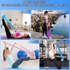 Jasinber Bandas Elásticas, 3 Unidades Bandas de Resistencia para Yoga，Pilates,