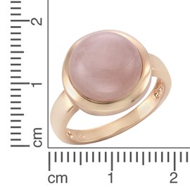 Zeeme Gemstones 360271735-1 Women's Ring 925 Sterling Silver Rose Quartz Pink, Sterling Silver, Quartz