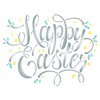 Happy Easter Stencil, 8.5 x 6.5 inch - Easter Sign