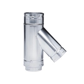 Metal-Fab 6x6x3 Wye Adapter MFG# 6M6SY3 B-Vent LP Gas Pipe Fitting HVAC Exhaust