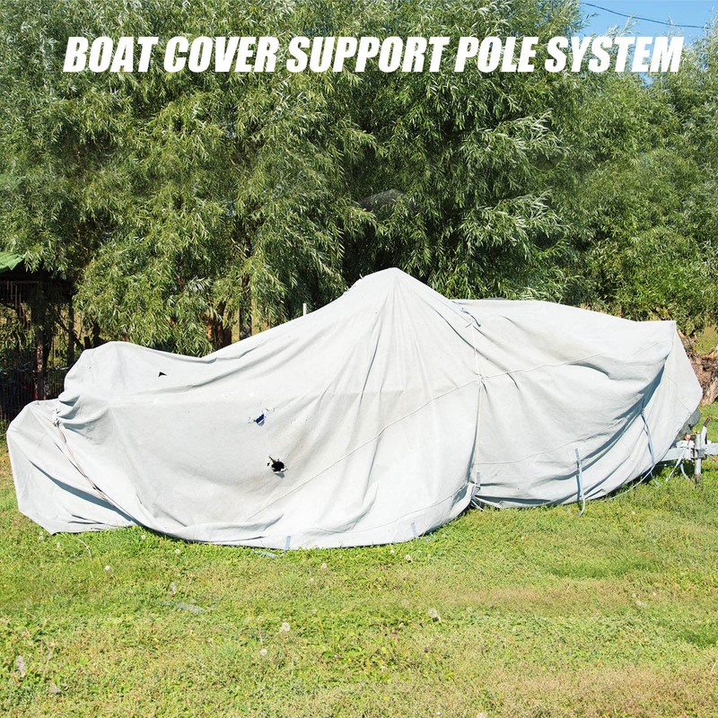 Funtery 4 Pcs Boat Cover Support Pole Adjustable Boat Cover