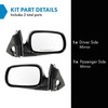 TRQ 2 Piece Driver and Passenger Side Mirror Assembly Set