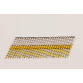 NailPro 3" Inch by 0.131-1000 Pcs. per Carton- Type 304 Stainless Steel 21 Degree (Fits 20-22 Degree Nailers) Plastic Strip - Ring Shank - Full Head Nails
