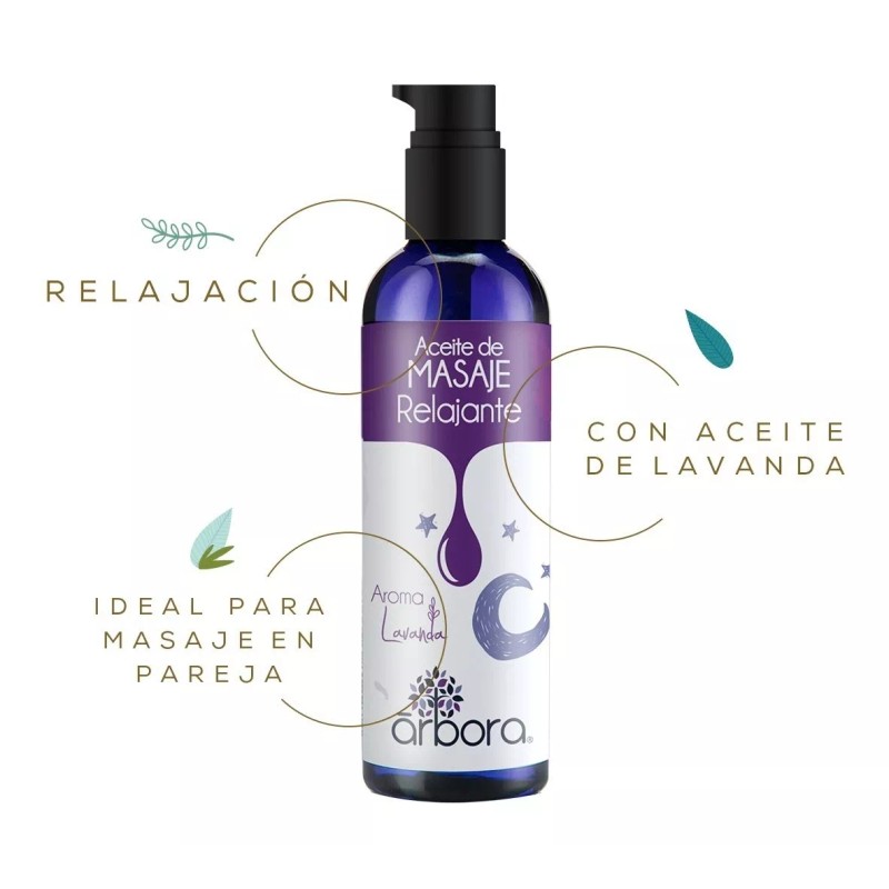 Arbora 2 Aceites Para Masaje Aromaterapia 1 Lavanda + 1