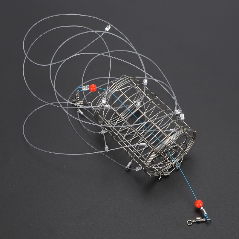 Crab Snares with 8 Loops Reusable Cylindrical Stainless Steel Wire