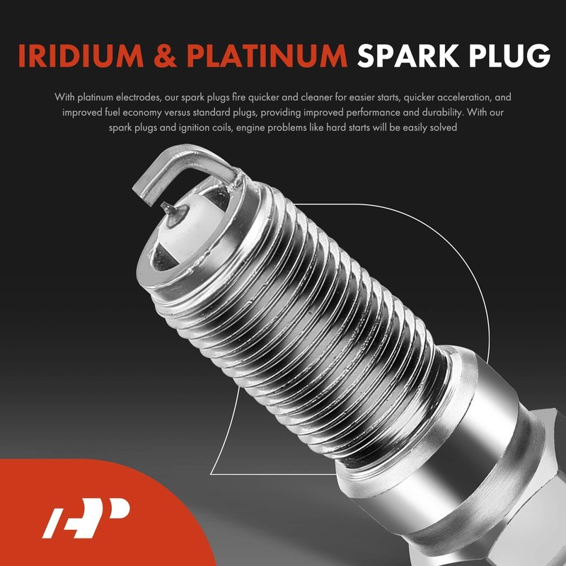 A-Premium Set of 4 Ignition Coil Pack and Iridium Spark