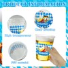 CIEOVO 50 Pack 12oz Oktoberfest Party Cups Blue White Flag