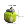 Gatuida Chinese Cabbage Shaped Ceramic Tea Canister with Lid Elegant