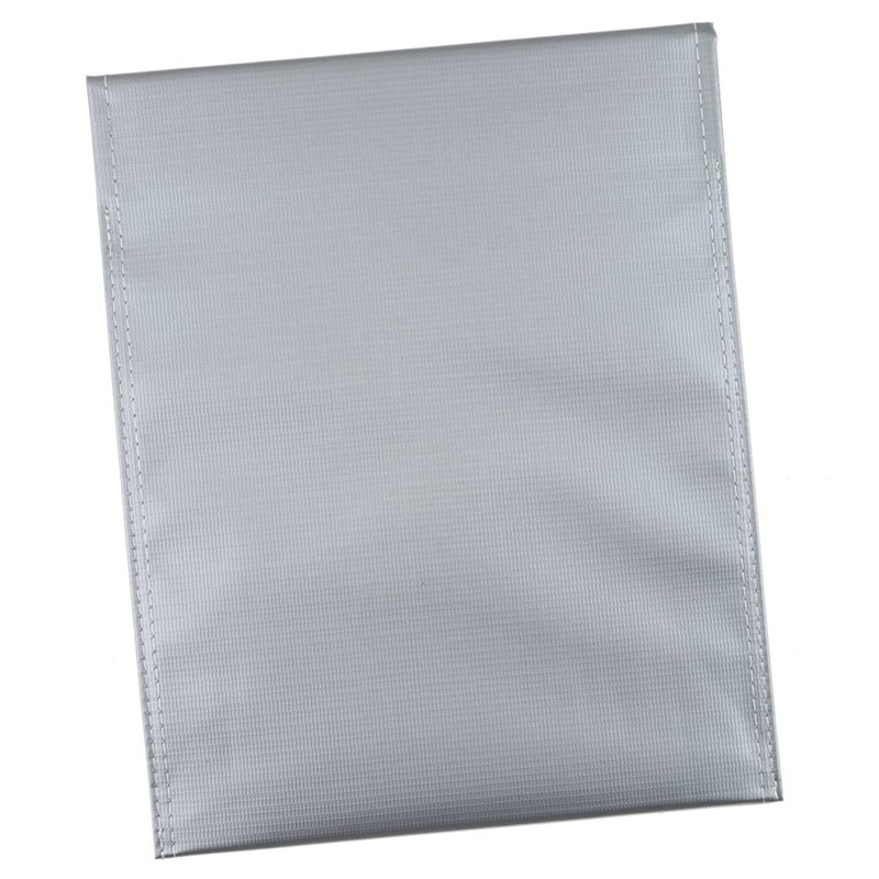 KOMBIUDA Battery Fireproof Bag Gray Safety Sack for Safe Charging