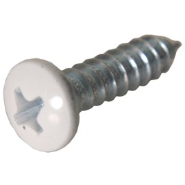 Hillman 80250 8 x 3/4 -Inch Pan Head Phillips Sheet Metal Screw, 100-Pack,White