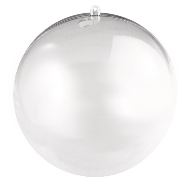 Rayher 3946337 Plastic Ball Set of 2 18 cm with 15 mm Hole for LED Chain Crystal