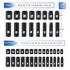 Mayouko 3/8” Drive Impact Socket Set, 50-Piece Standard SAE(5/16”-3/4”) and