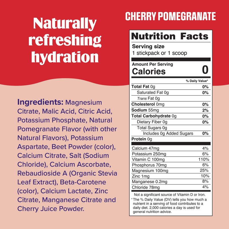 Ultima Replenisher Daily Electrolyte Drink Mix – Cherry Pomegranate, 20
