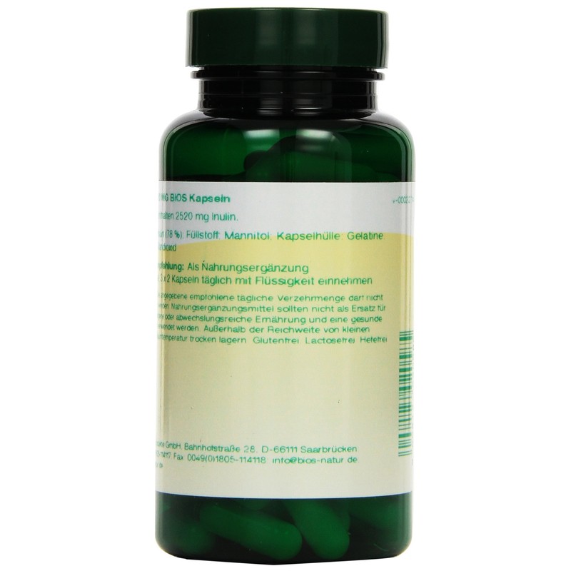 Bios Inulin 420 mg 100 Capsules Pack of 1 x