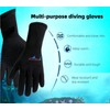 EXCEREY 3MM Surf Snorkeling Gloves Float Gloves Swimming Gloves Neoprene