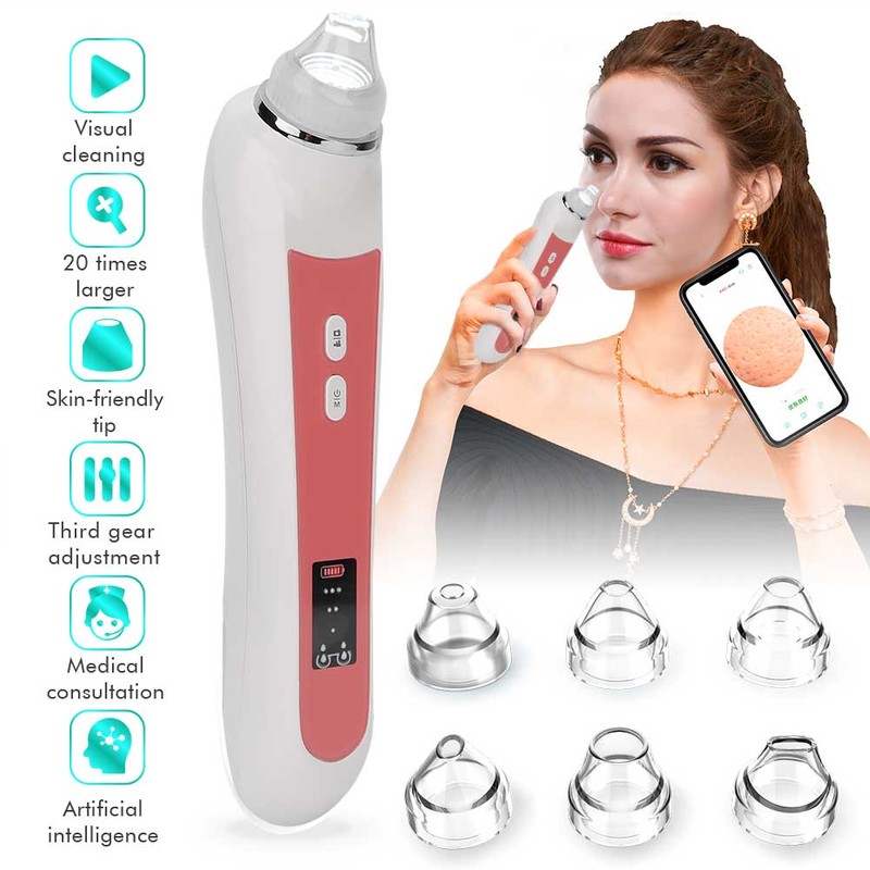Electric Facial Blackhead Cleansing Vacuum Suction Machine with 20X 5MP