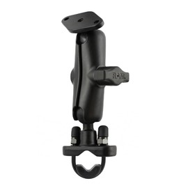 Ram Mount Handlebar Rail Mount with Zinc Coated U-Bolt Base for The Garmin Rino 520, 520HCx, 530 & 530HCx, (Black)