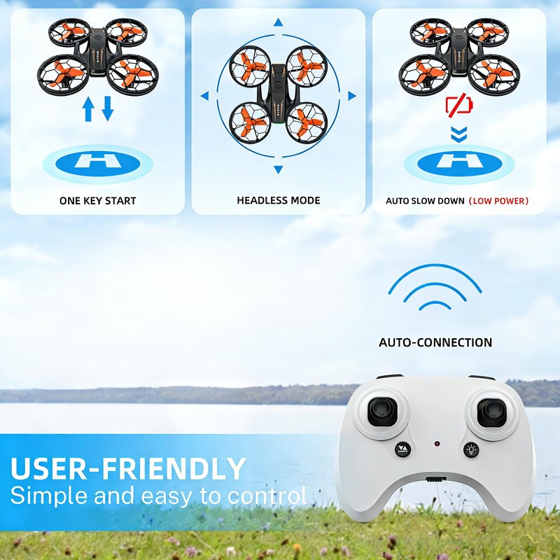 Drones - RC Drone with Auto Hovering and Headless Mode,